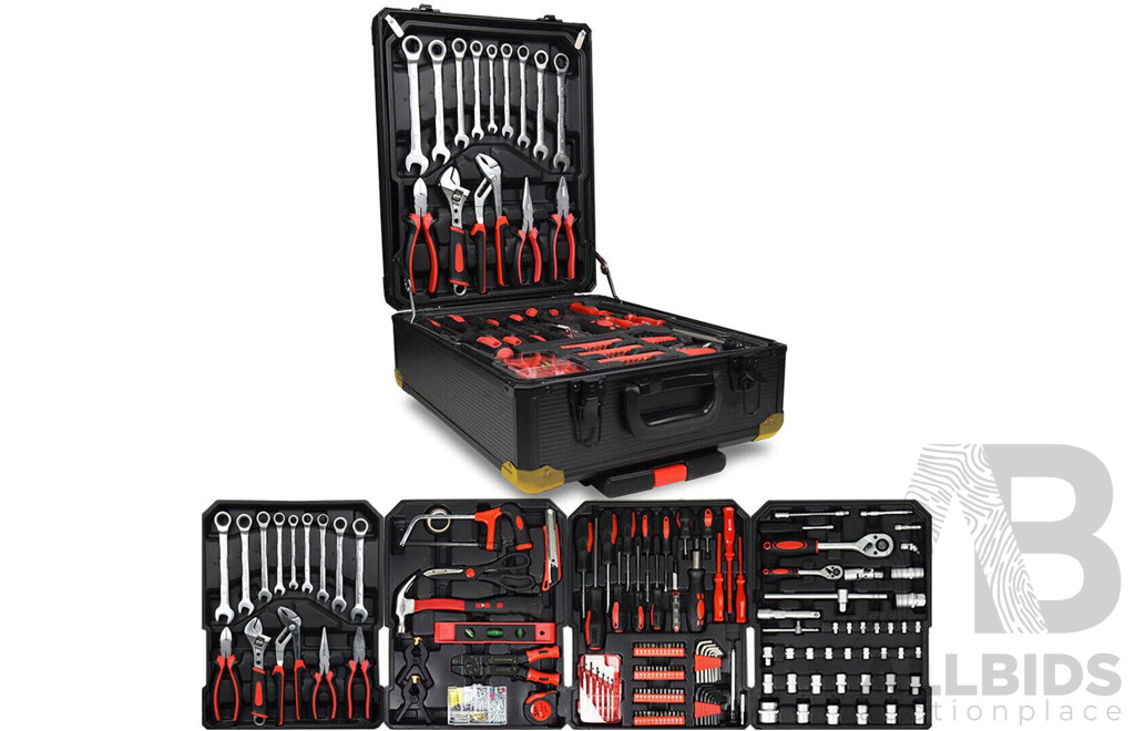 1000 Piece Tools Set with Ratchet Spanners - New