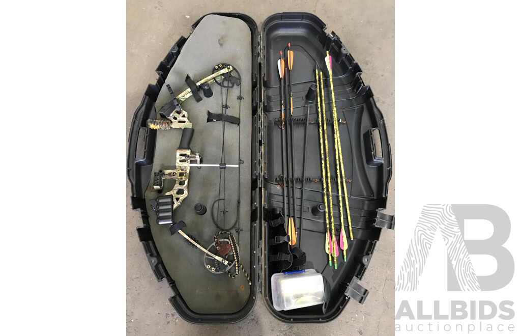 Oztreme Compound Bow Set with Pillarlock Hard Bow Case