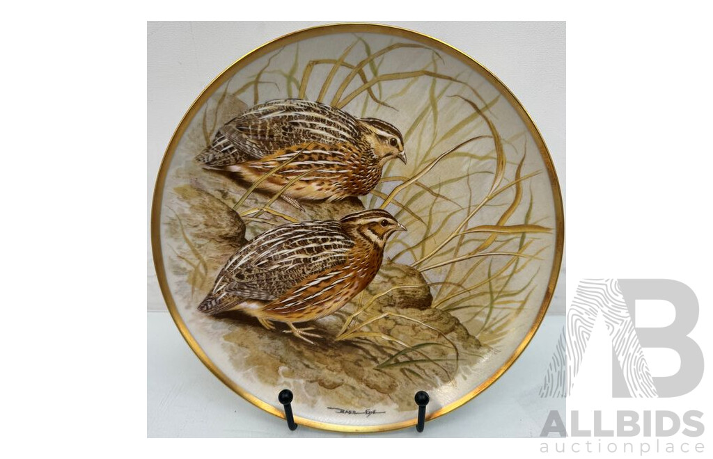 Collectable Vintage Game Birds of the World Plates by Basil Ede - Lot of 3