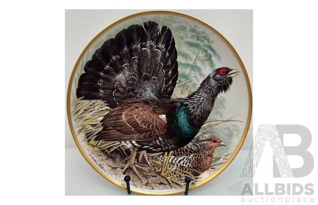 Collectable Vintage Game Birds of the World Plates by Basil Ede - Lot of 3