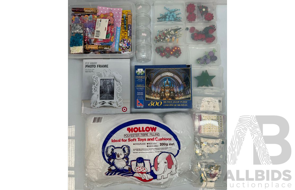 Arts & Craft, Puzzle, Photo Frame, Sparkles, Shapes, Containers and Polyester Fibre Filling