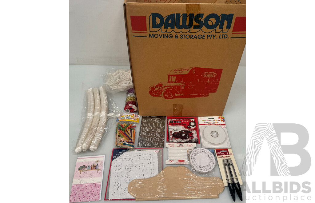 Craft & DIY Box – Paper Doilies, Stickers, Cards, Scrap Booking & More