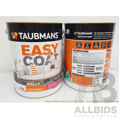 TAUBMANS Easy Coat Low Sheen White for Interior Walls 10L