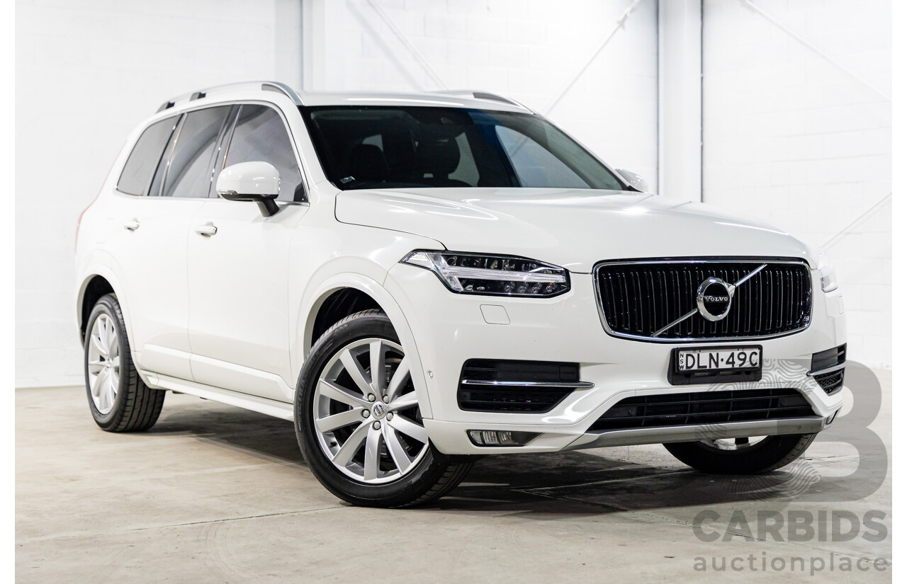 9/2015 Volvo XC90 T6 2.0 Momentum 256 MY16 4d Wagon Ice White Turbo Diesel 2.0L