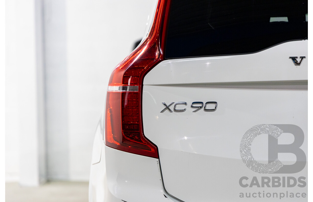 9/2015 Volvo XC90 T6 2.0 Momentum 256 MY16 4d Wagon Ice White Turbo Diesel 2.0L