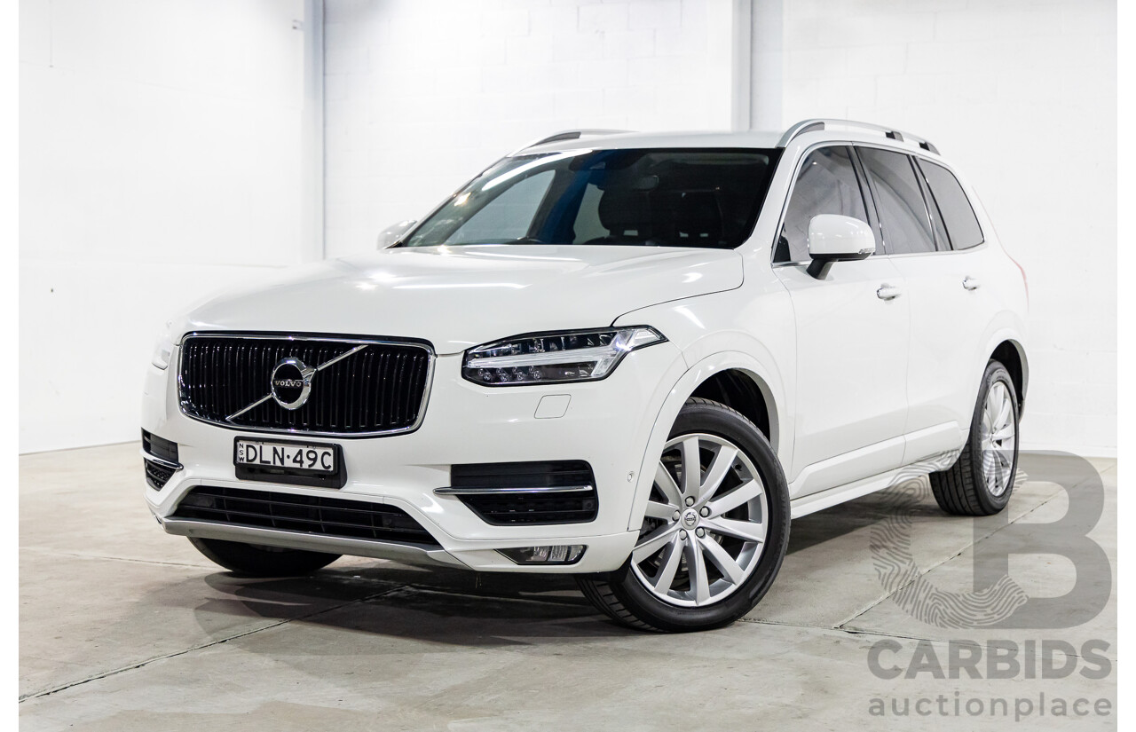 9/2015 Volvo XC90 T6 2.0 Momentum 256 MY16 4d Wagon Ice White Turbo Diesel 2.0L