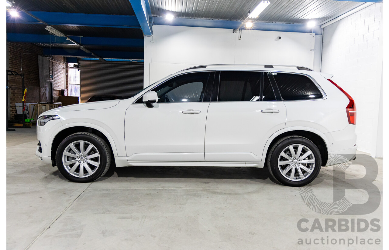 9/2015 Volvo XC90 T6 2.0 Momentum 256 MY16 4d Wagon Ice White Turbo Diesel 2.0L