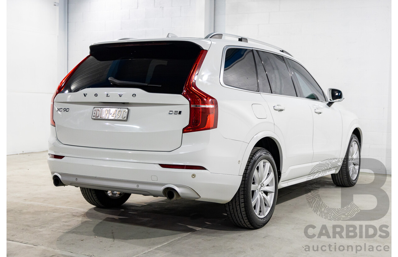 9/2015 Volvo XC90 T6 2.0 Momentum 256 MY16 4d Wagon Ice White Turbo Diesel 2.0L