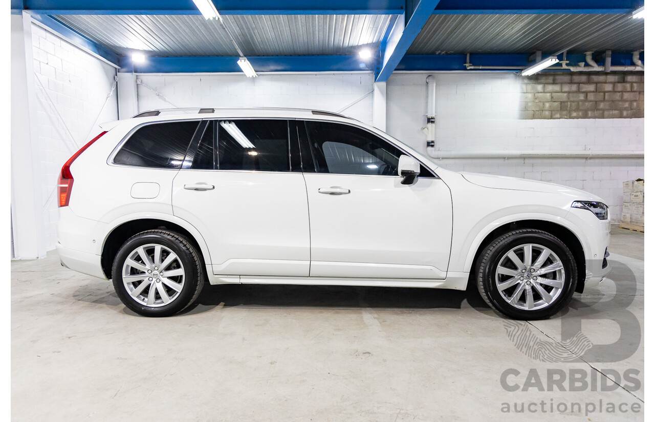 9/2015 Volvo XC90 T6 2.0 Momentum 256 MY16 4d Wagon Ice White Turbo Diesel 2.0L