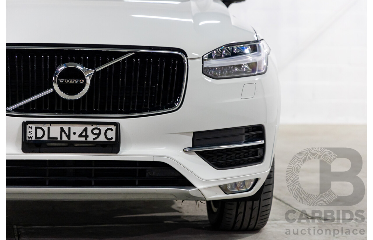 9/2015 Volvo XC90 T6 2.0 Momentum 256 MY16 4d Wagon Ice White Turbo Diesel 2.0L