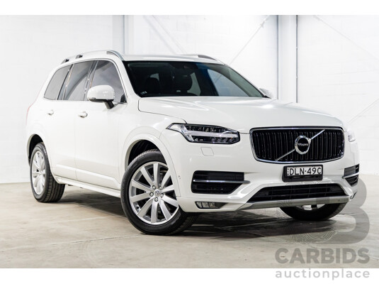 9/2015 Volvo XC90 T6 2.0 Momentum 256 MY16 4d Wagon Ice White Turbo Diesel 2.0L