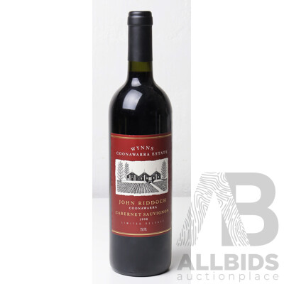 Wynns Coonawarra John Riddoch Cabernet Sauvignon Vintage 1998