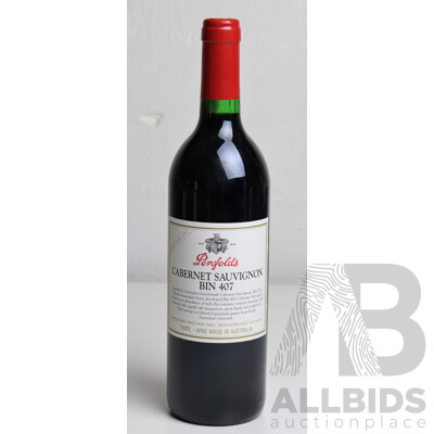 Penfolds Bin 407 Cabernet Sauvignon Vintage 1997