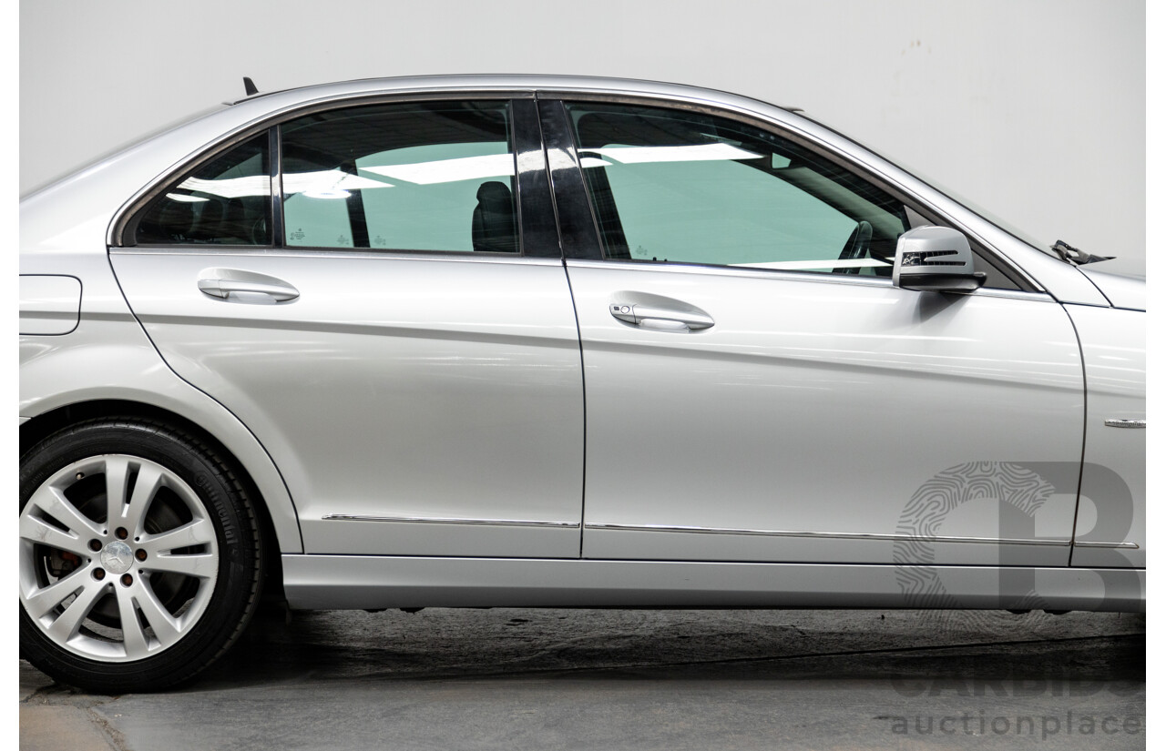 8/2009 Mercedes Benz C200 Kompressor Avantgarde W204 4d Sedan Iridium Silver Metallic Supercharged 1.8L