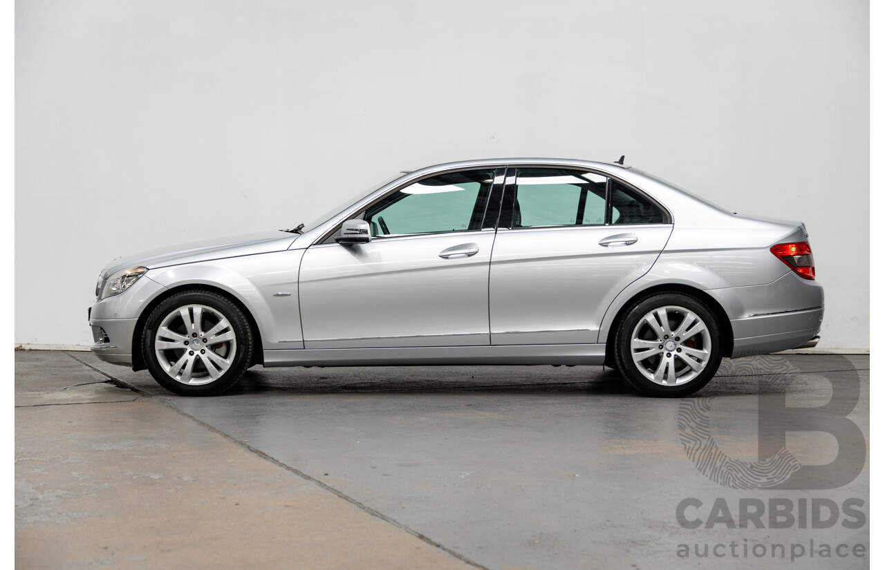 8/2009 Mercedes Benz C200 Kompressor Avantgarde W204 4d Sedan Iridium Silver Metallic Supercharged 1.8L