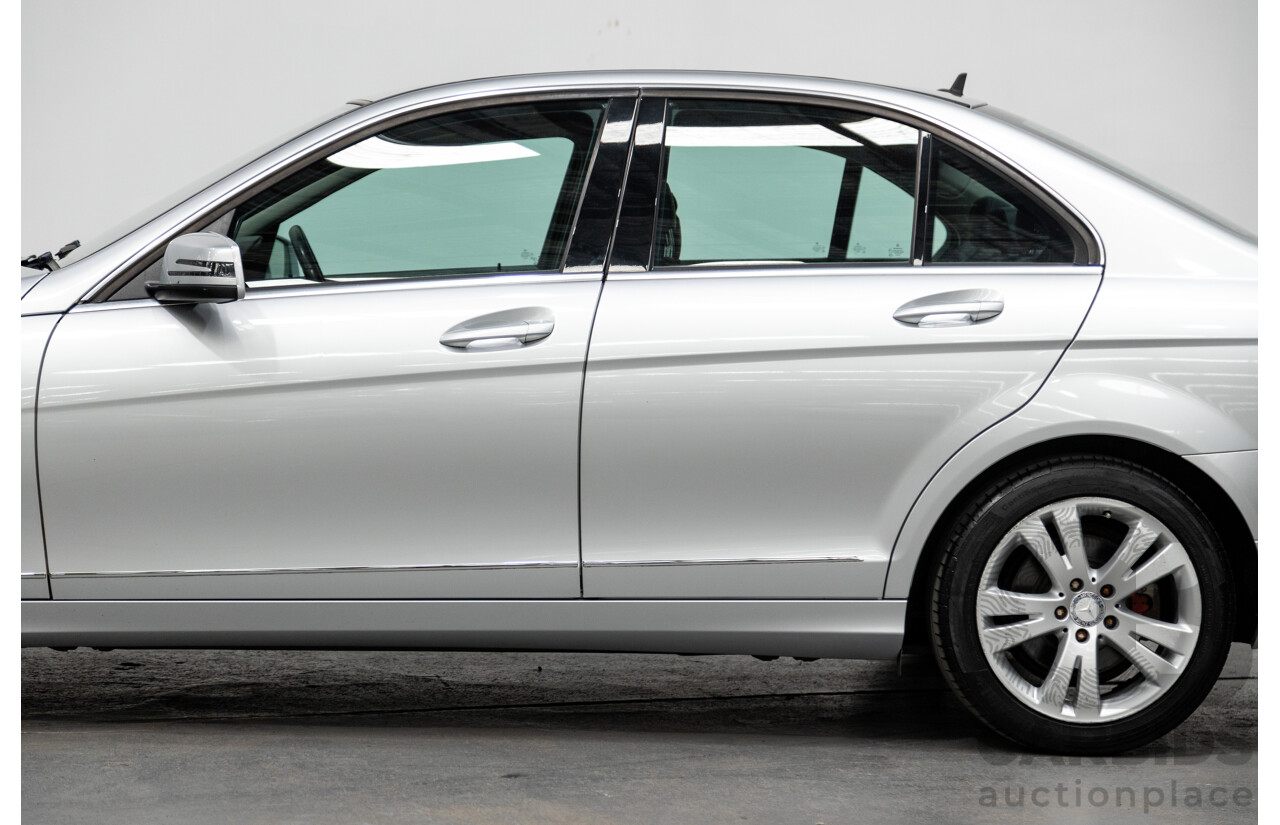 8/2009 Mercedes Benz C200 Kompressor Avantgarde W204 4d Sedan Iridium Silver Metallic Supercharged 1.8L