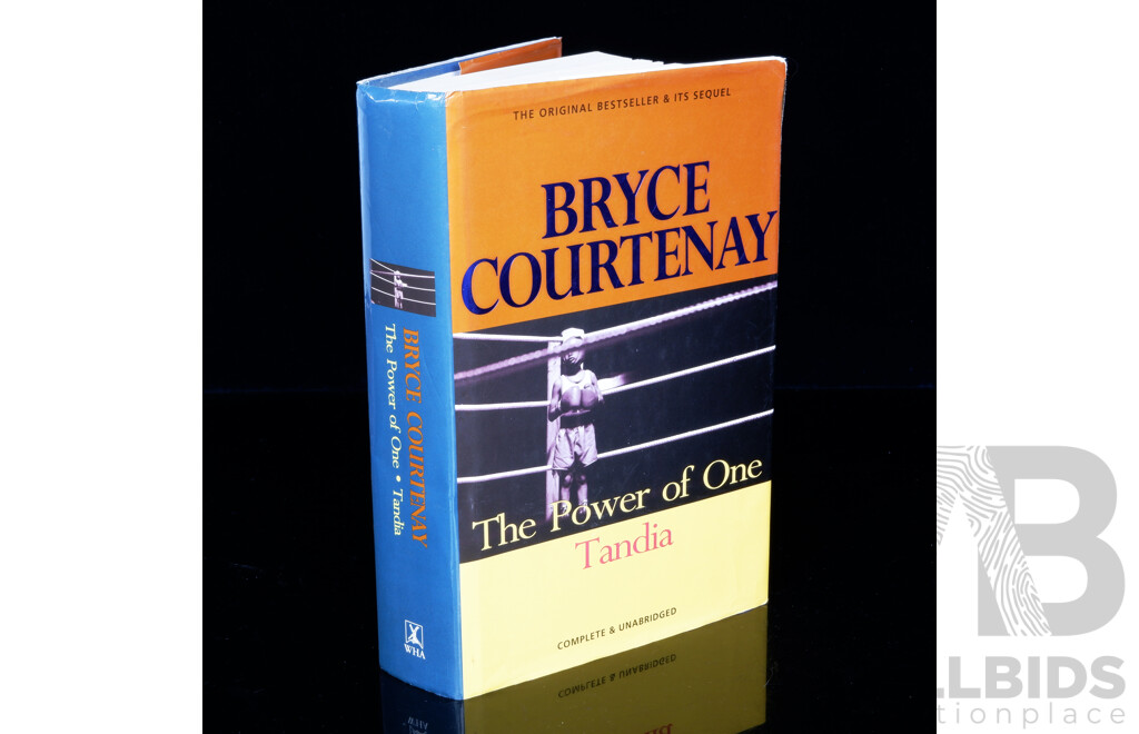 Bryce Courtney, The Power of One, Tandia, Signed by Author, William Heinemann, 1995, Hardcover with Dust Jacket