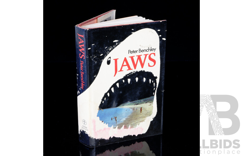 First Edition, Jaws, Peter Benchley, Andre Deutsch, 1974, Hardcover with Dust Jacket