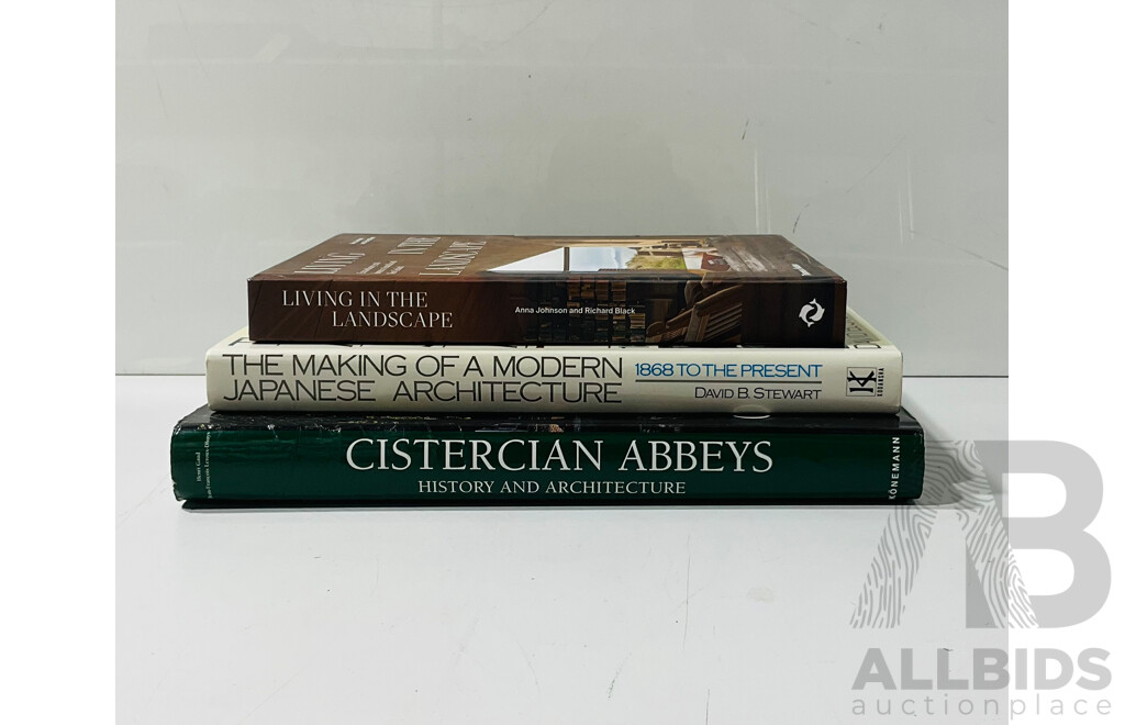 Three Books Relating to Architecture, All Hardcovers, Two with Dust Jackets