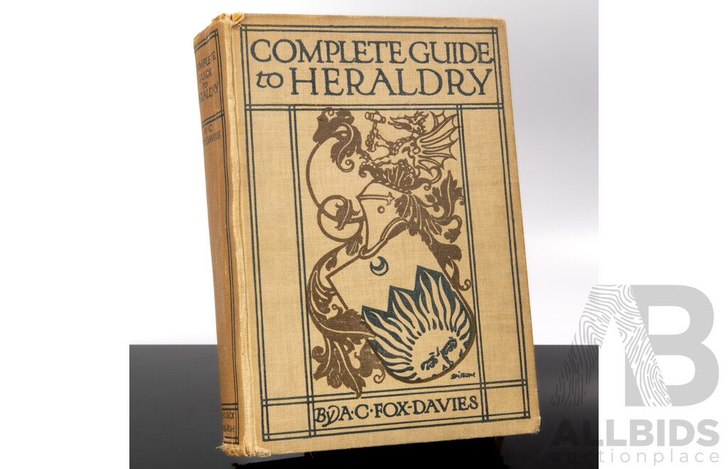 Antique Volume, The Complete Guide to Heraldry, TC & EC Jack, London, 1909, Embossed Leather Bound Hardcover