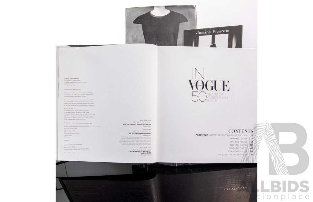 Collection Four Books Regarding Fashion Comprising Miss Doir by J Picardie, Little Black Dress by a L Talley, in Vogue Australia 50 Years of Australian Style & the Tokyo Look Book