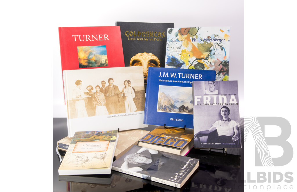 Collection Ten Books Relating to Art Including Frida Kahlo, NGA Publications and More