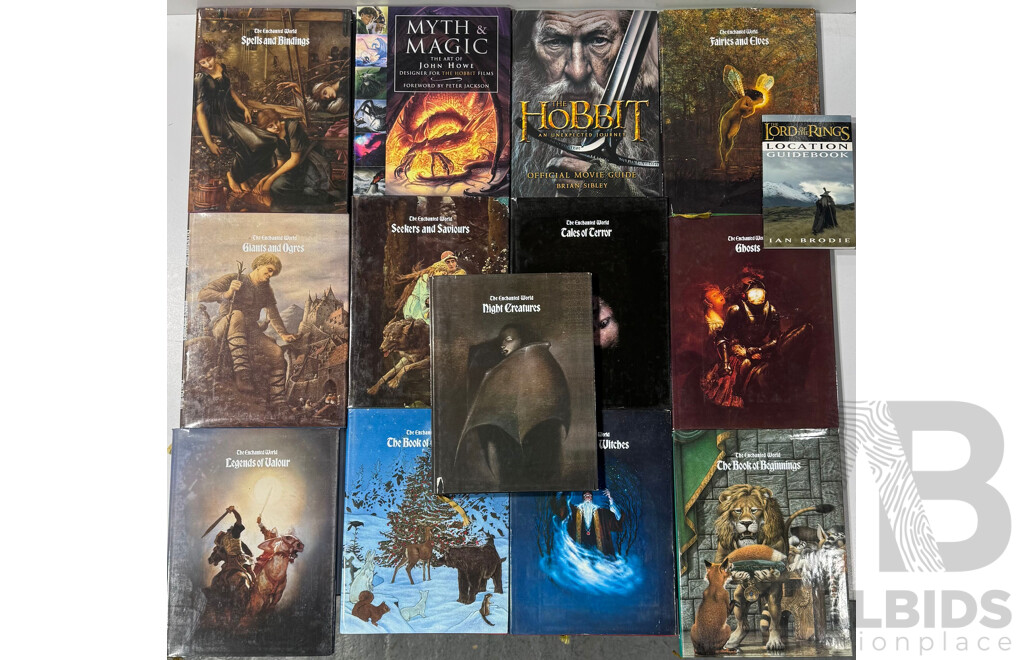 Collection Fantasy Books INcluding 11 Volumes Time Life the Enchanted World Series, Three Volumes Regarding the Hobbitt