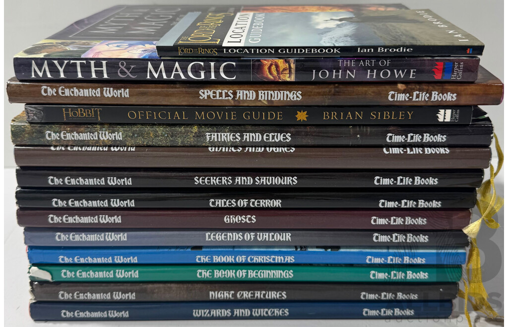 Collection Fantasy Books INcluding 11 Volumes Time Life the Enchanted World Series, Three Volumes Regarding the Hobbitt