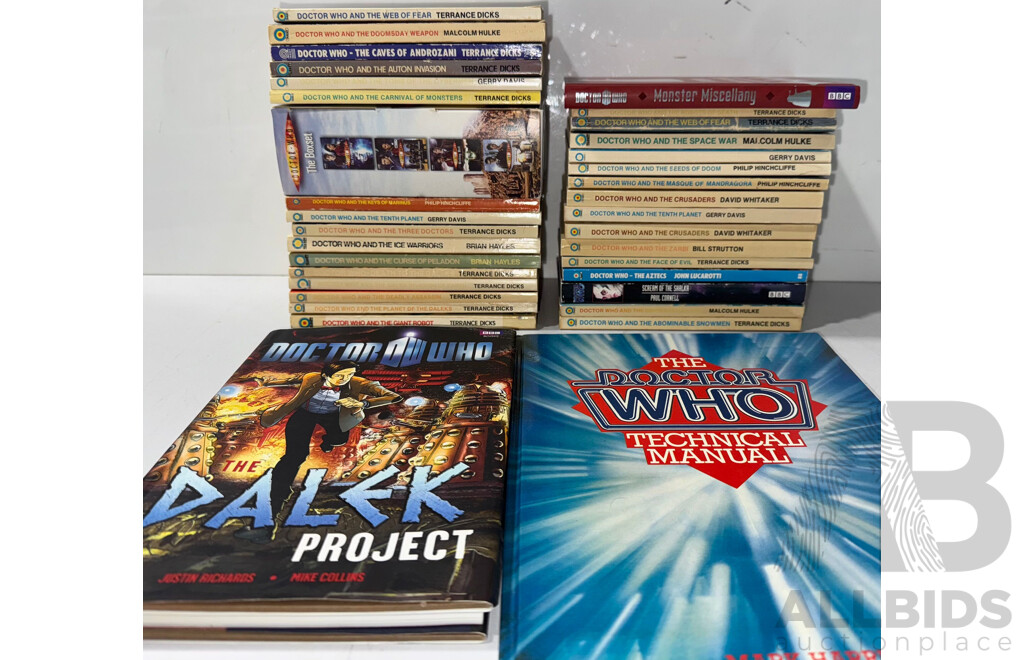 Collection Books Regarding Dr Who