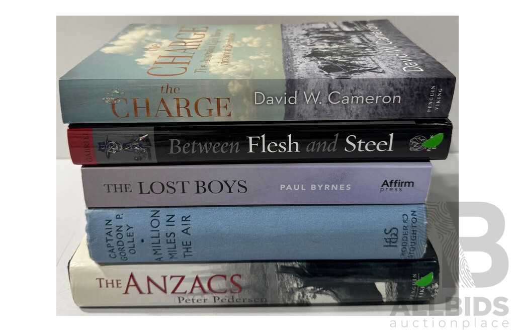Collection Five Books Regarding Australias War Experience