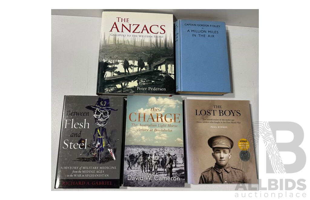 Collection Five Books Regarding Australias War Experience