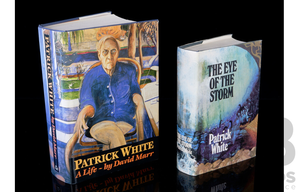 First Australian Edition, Patrick White a Life, David Marr, 1991, Along with Second Edition the Eye of the Storm, 1973, Both Hardcovers with Dust Jackets