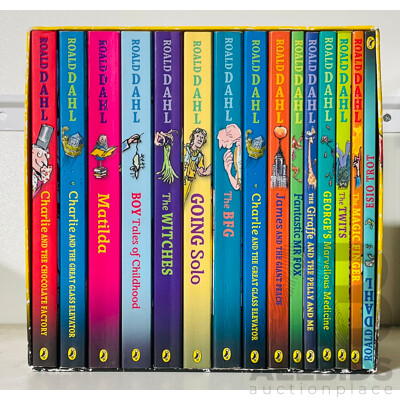 the Worlds Number 1 Story Teller Roald Dahl Collection, Puffin Books, 2013, 15 Volume Set in Slip Case