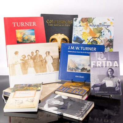 Collection Ten Books Relating to Art Including Frida Kahlo, NGA Publications and More