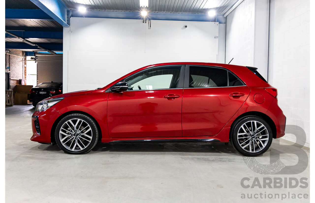 07/2021 Kia Rio GT-Line (FWD) YB PE MY22 5D Hatchback Signal Red Metallic Turbo 1.0L