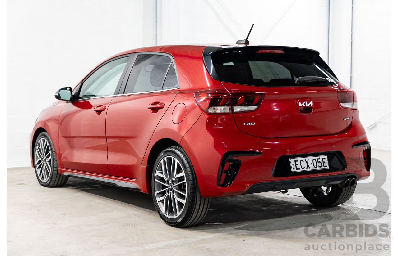 07/2021 Kia Rio GT-Line (FWD) YB PE MY22 5D Hatchback Signal Red Metallic Turbo 1.0L