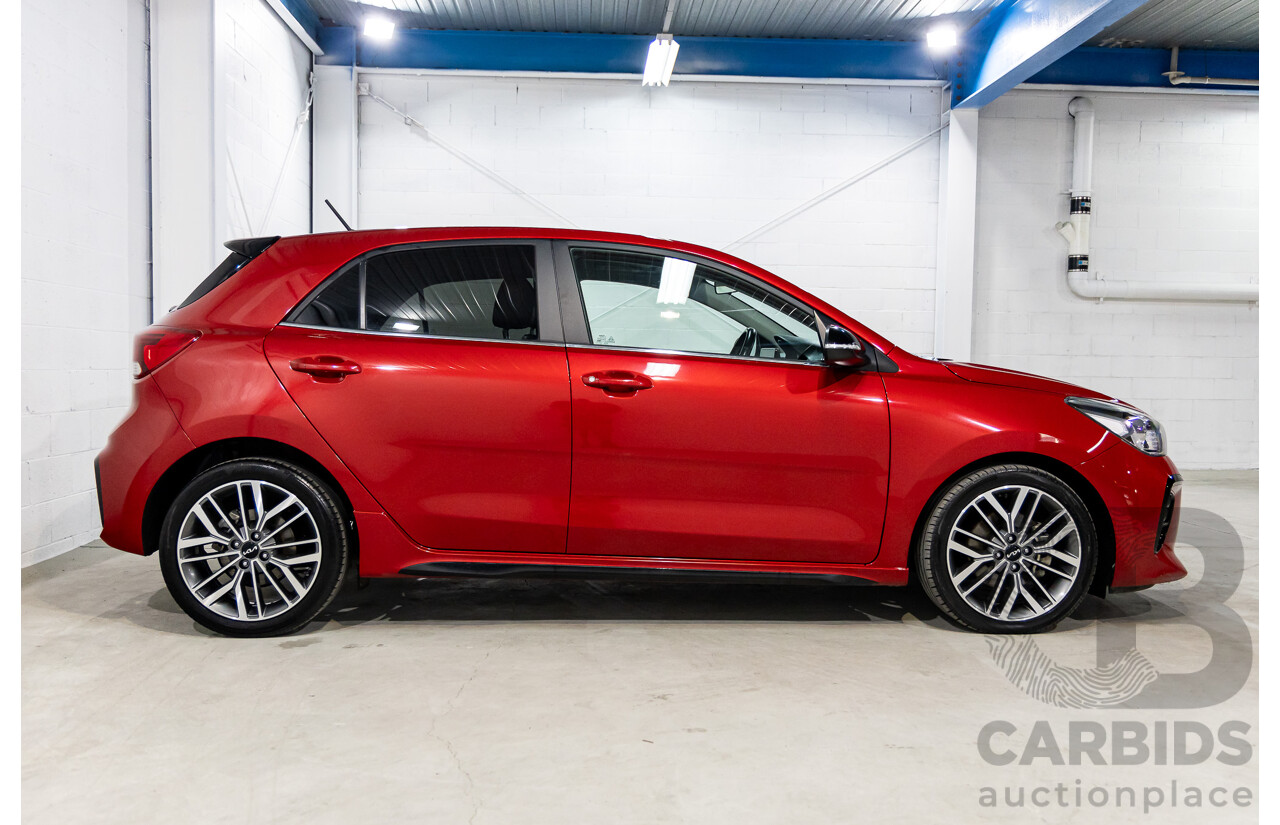 07/2021 Kia Rio GT-Line (FWD) YB PE MY22 5D Hatchback Signal Red Metallic Turbo 1.0L