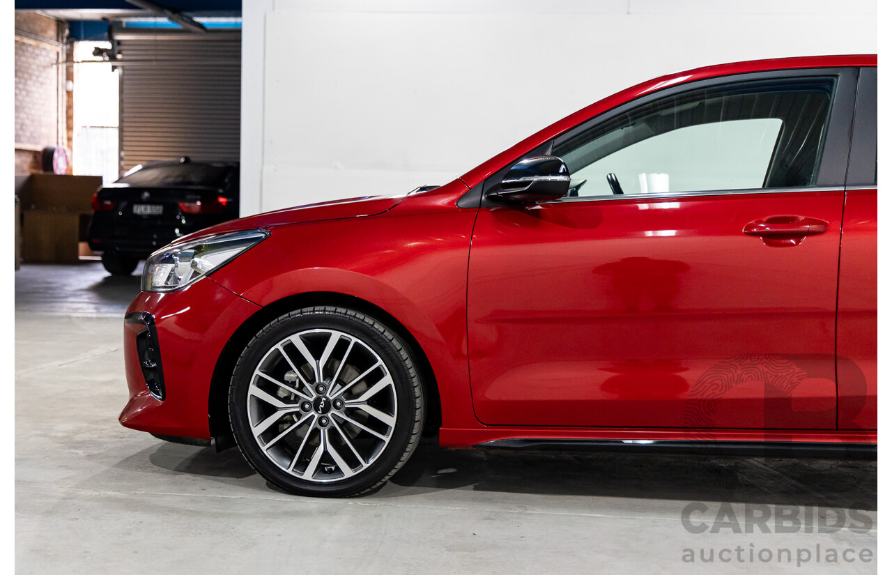 07/2021 Kia Rio GT-Line (FWD) YB PE MY22 5D Hatchback Signal Red Metallic Turbo 1.0L