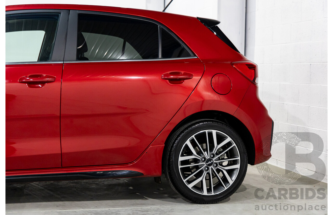 07/2021 Kia Rio GT-Line (FWD) YB PE MY22 5D Hatchback Signal Red Metallic Turbo 1.0L