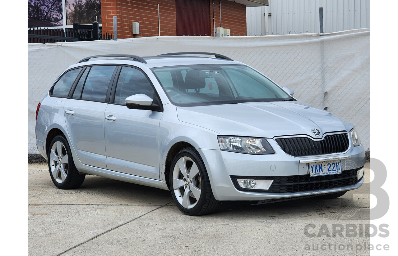 3/2015 Skoda Octavia 103 TSI Ambition NE MY15 4d Wagon Silver Or Chrome 1.4L