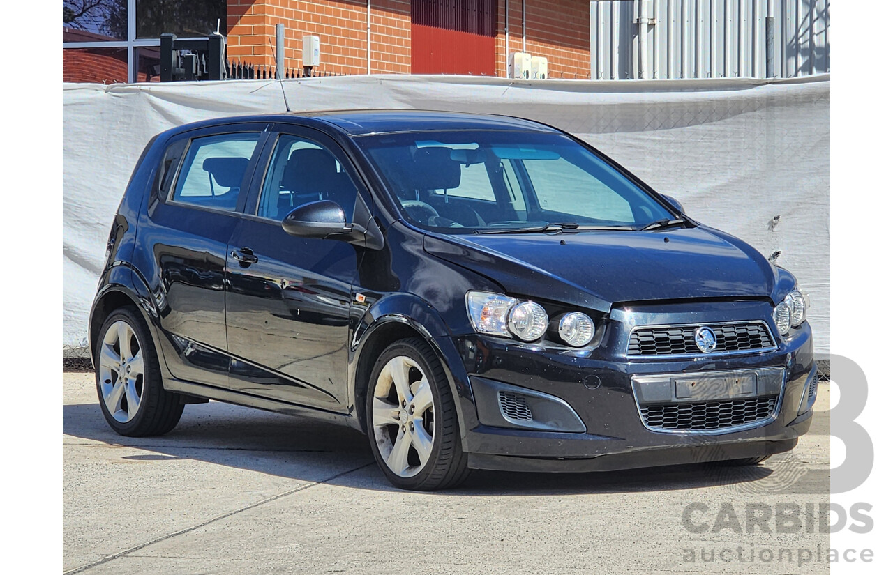 5/2012 Holden Barina  TM 5d Hatchback Black 1.6L