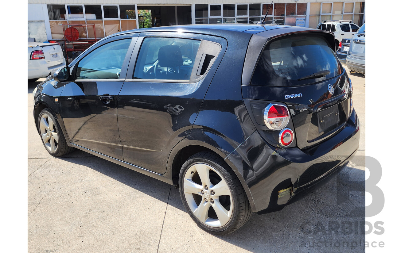 5/2012 Holden Barina  TM 5d Hatchback Black 1.6L