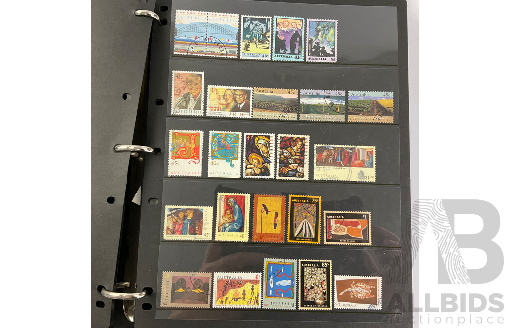 Collection of Australian Cancelled Stamps Including Predecimal, Examples From 1940's to 1990's