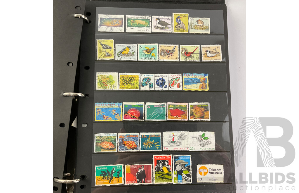 Collection of Australian Cancelled Stamps Including Predecimal, Examples From 1940's to 1990's