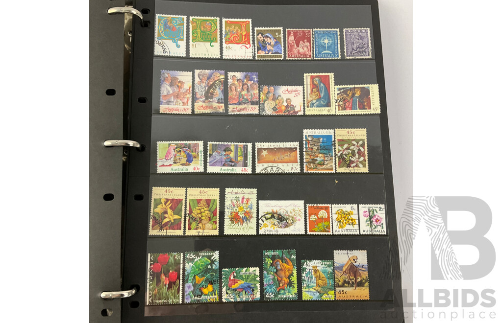 Collection of Australian Cancelled Stamps Including Predecimal, Examples From 1940's to 1990's