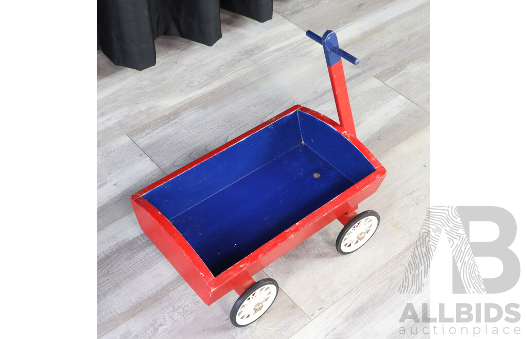 Vintage Timber Little Red Wagon