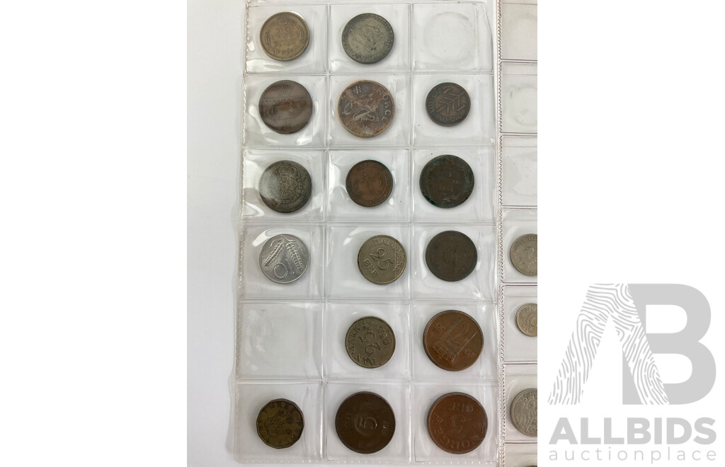 Collection of Vintage Antique/Vintage Coins Including Australian Silver Threepence, UK Silver Thee and Four Pence,  USA, Germany, 1942 WWII Vichy French State, Palestine 1927 One Mil and More