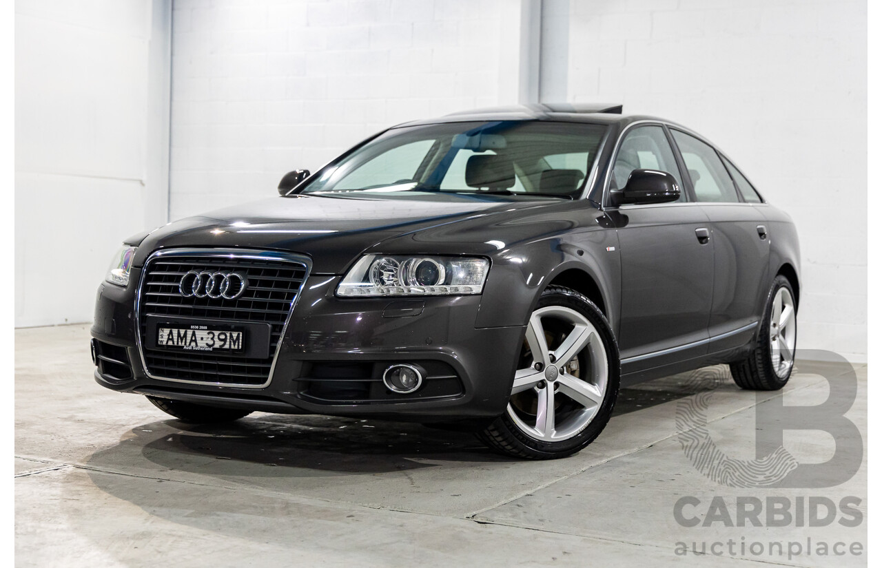 6/2011 Audi A6 S-Line 2.0 TFSI 4F MY09 4d Sedan Dakota Grey Metallic Turbo 2.0L