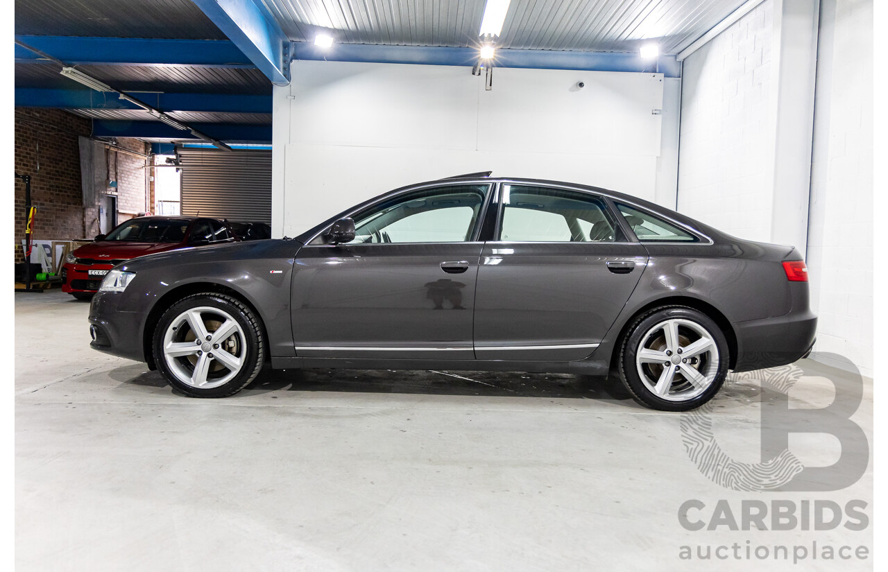 6/2011 Audi A6 S-Line 2.0 TFSI 4F MY09 4d Sedan Dakota Grey Metallic Turbo 2.0L