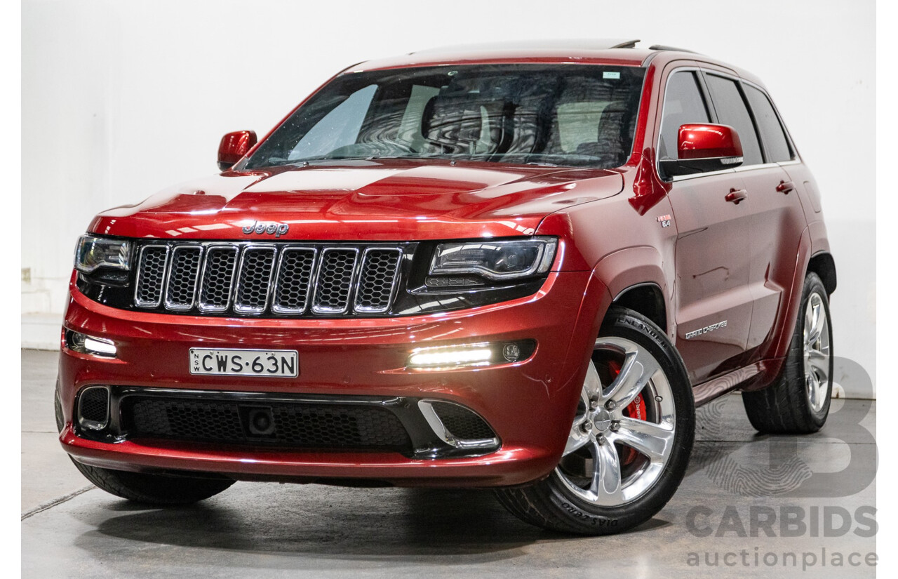 12/2014 Jeep Grand Cherokee SRT 8 (4x4) WK MY15 4d Wagon Deep Cherry Red Crystal Pearl V8 6.4L